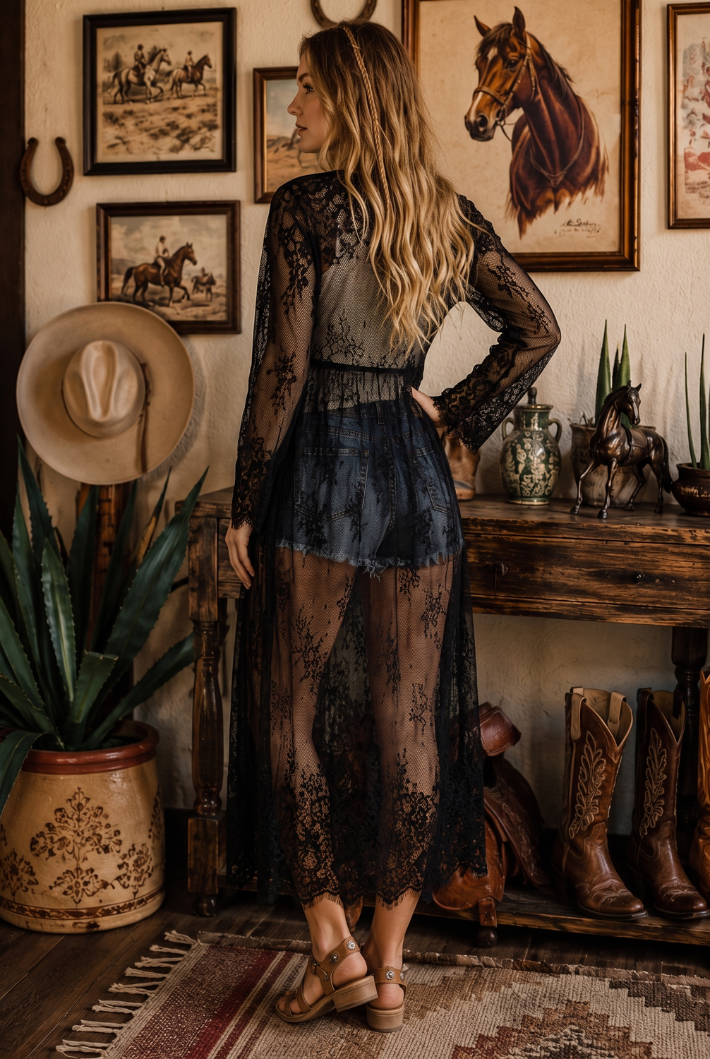 Sally Lace Duster