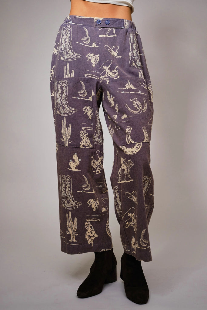 Honky Tonk Printed Pants