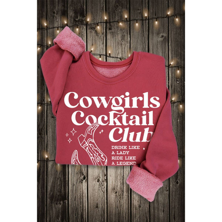 Cowgirls Cocktail Club Mineral Soft Sweatshirt