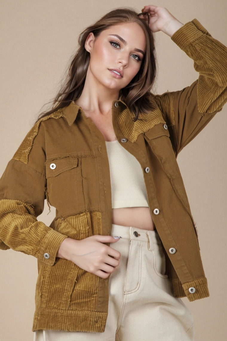 Coyote Corduroy Shacket