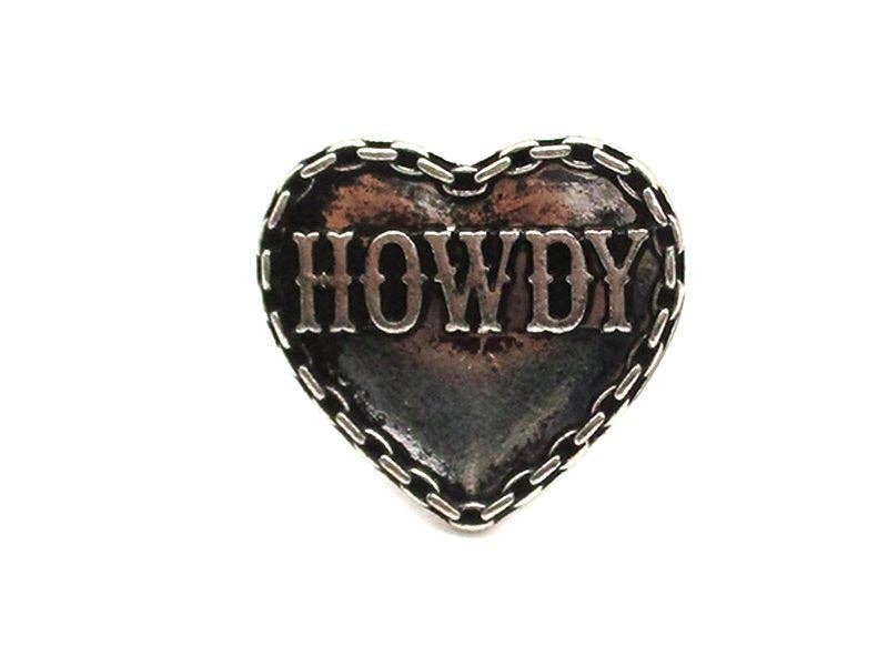 Heart Howdy  Cuff Ring