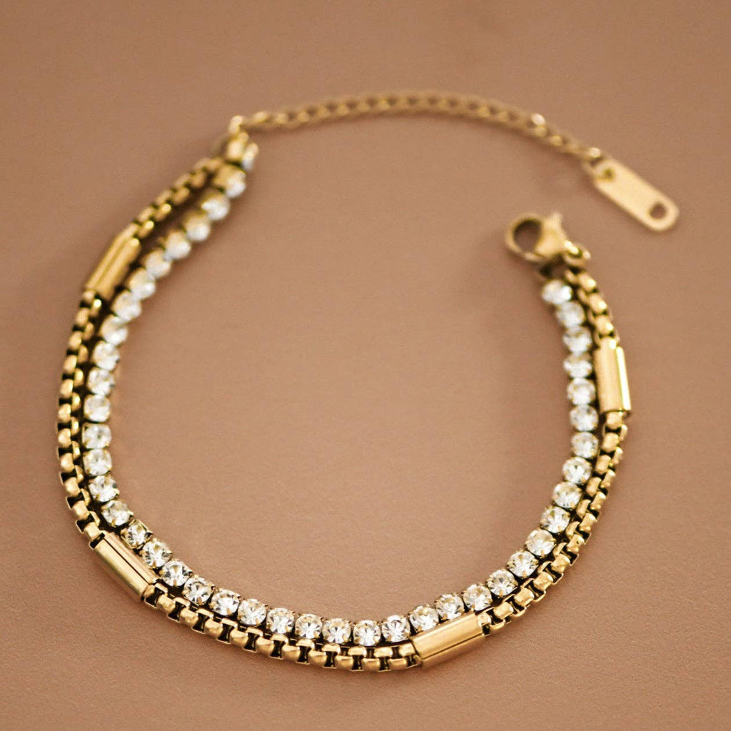 Gia Steel Chain Bracelet