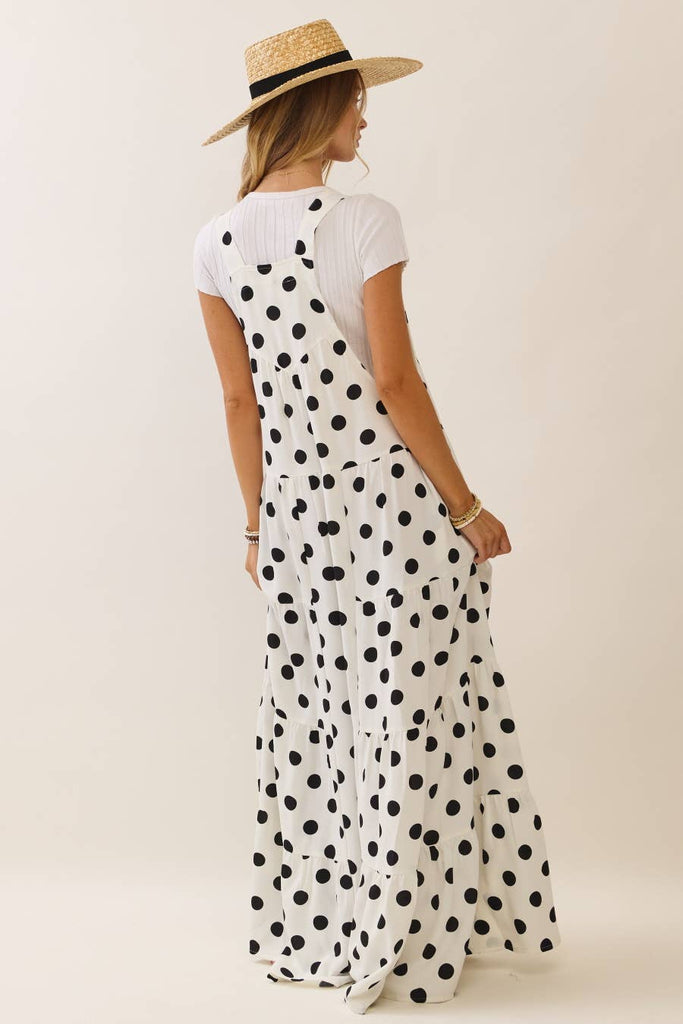 Polka Dot Sling Maxi Jumpsuit