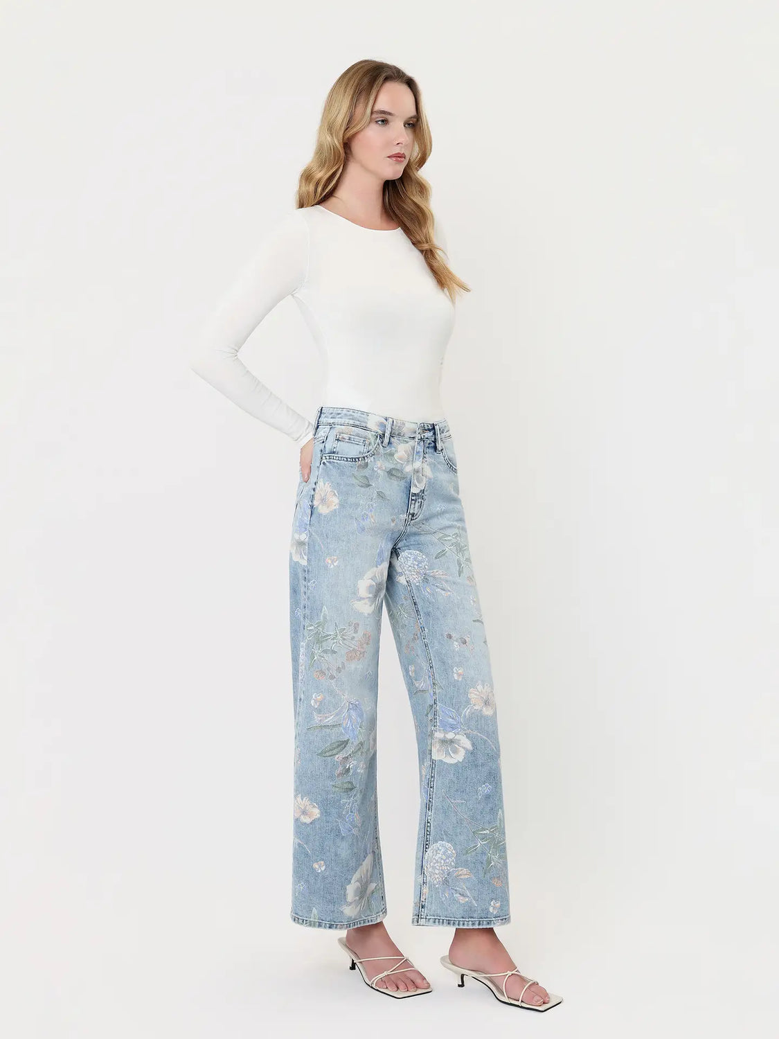 Wildflower Cropped Denim Jeans