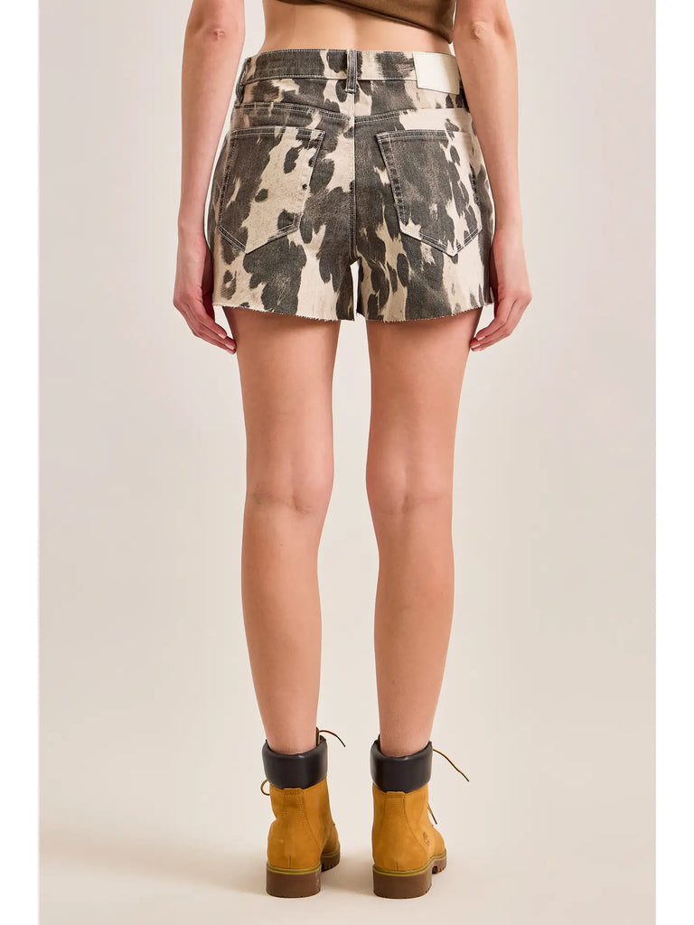 Saddle Up Cow Print Shorts