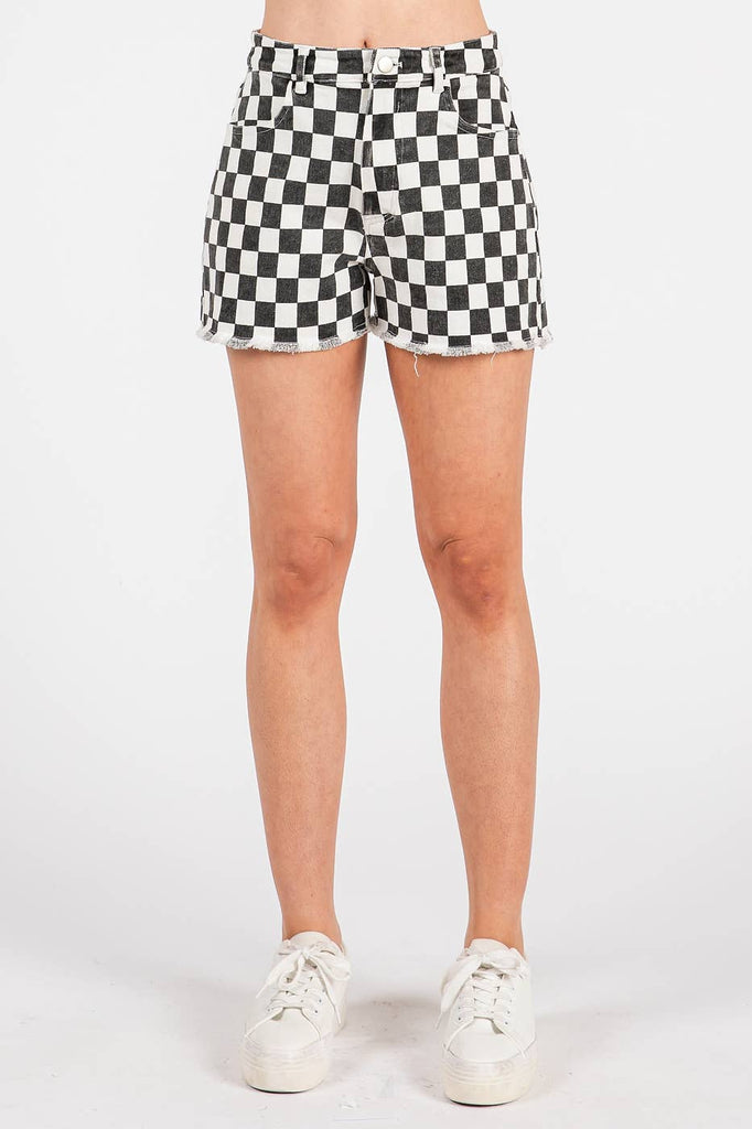 Game Day Checker Shorts