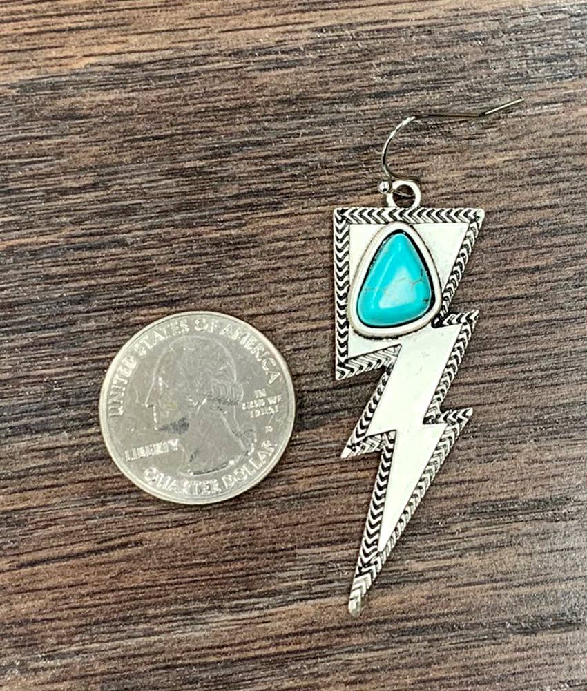 Bolted Turquoise Earrings