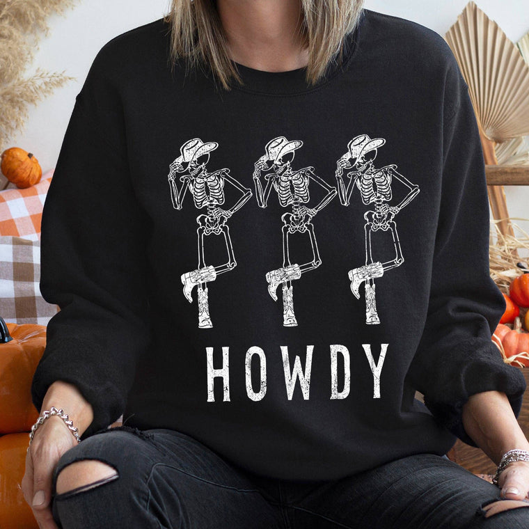 Howdy Dancer Skeleton Pullover