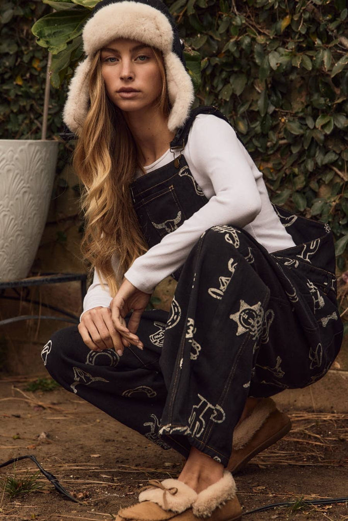 Cowgirl Core Midnight Overalls