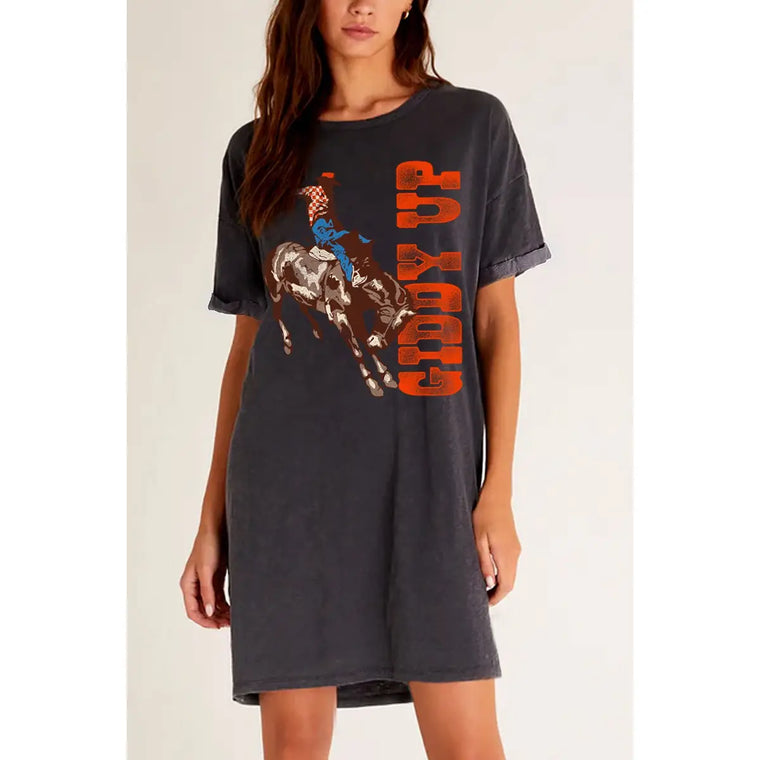 Giddy Up Tee Dress