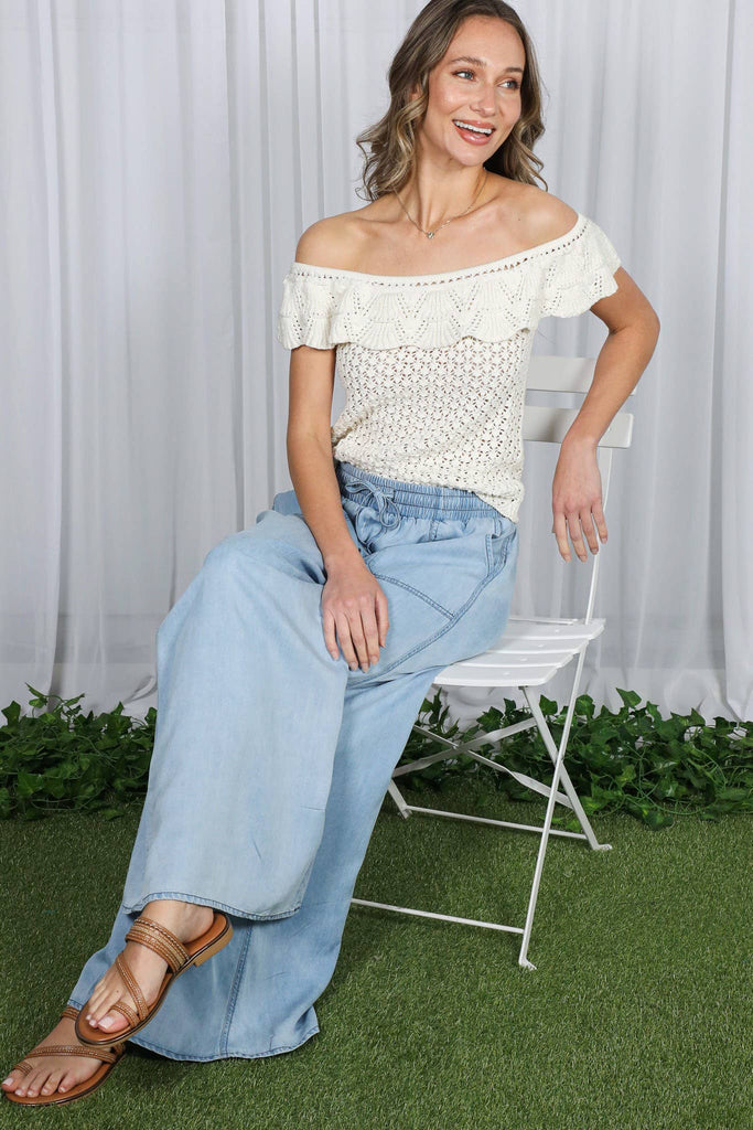 Wide Leg Tencel Pants