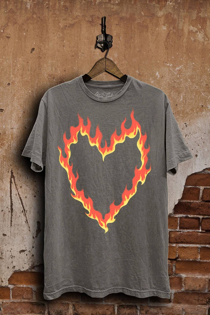 Burning Heart Graphic Tee