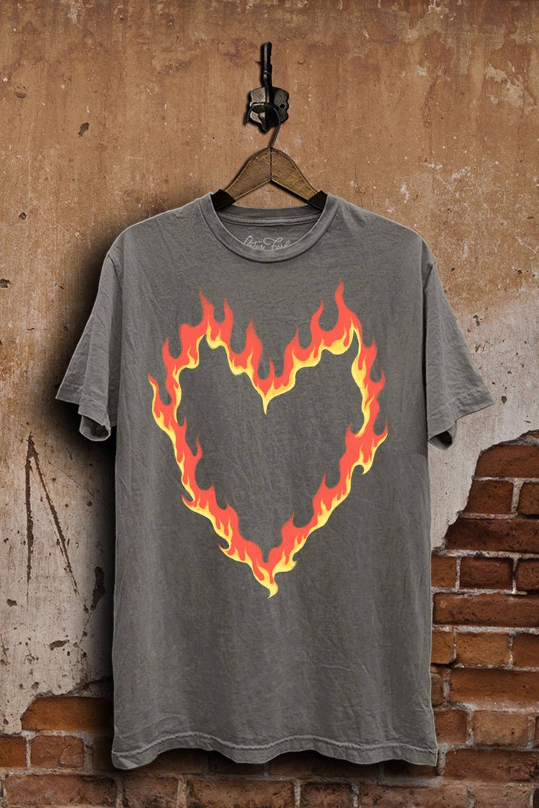 Burning Heart Graphic Tee