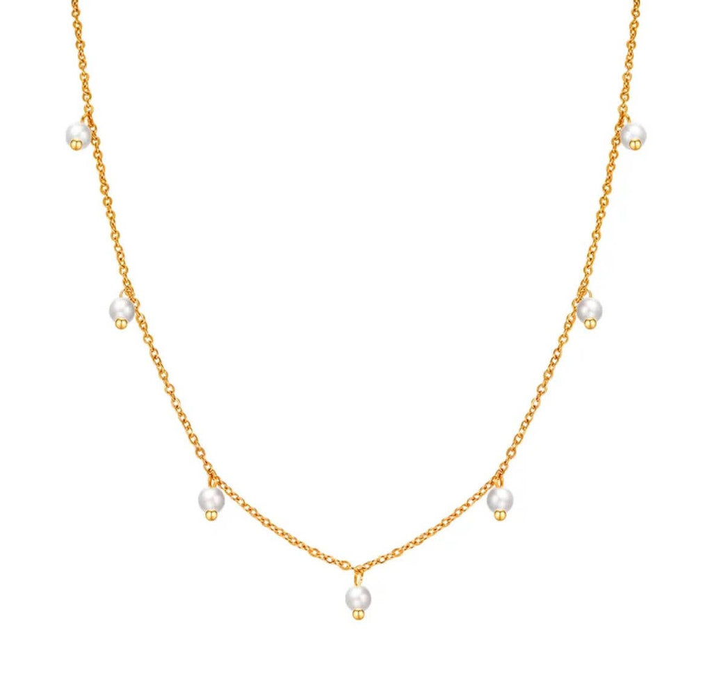 Elodie Dainty Pearls Necklace