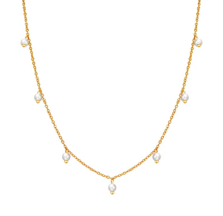 Elodie Dainty Pearls Necklace