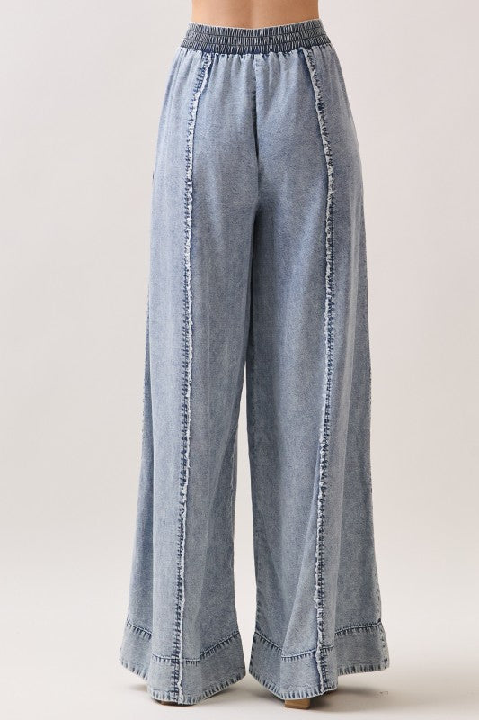 Tencel Wide Leg Pants