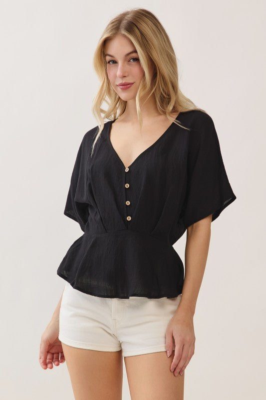 Linen Kimono Top