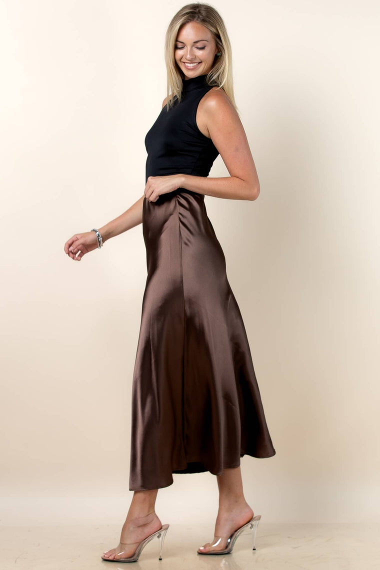 Lydia Satin Skirt