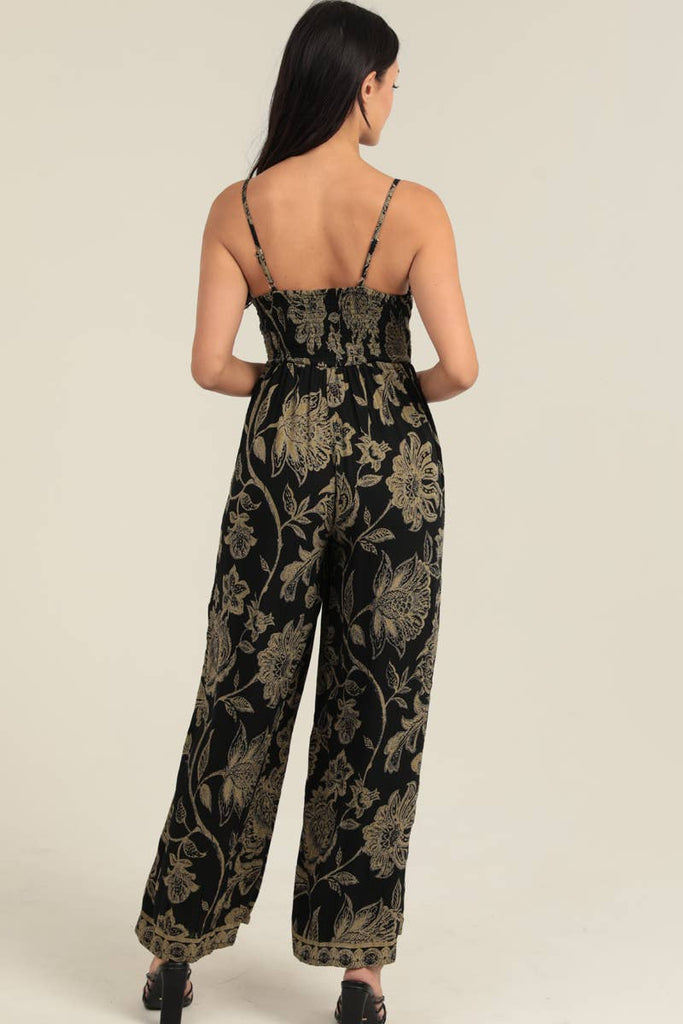 Olive Tie Front Jumpsuit