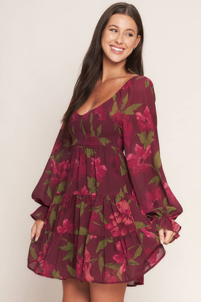 Poinsettia Mini Dress