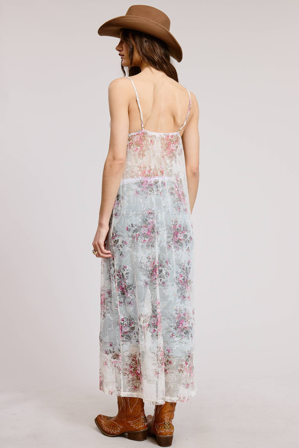 Floral Lace Maxi Dress Cover Up