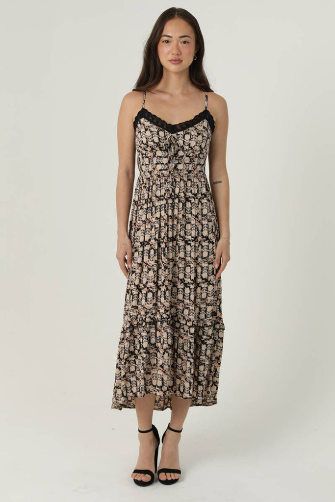 Boot Print Midi Dress
