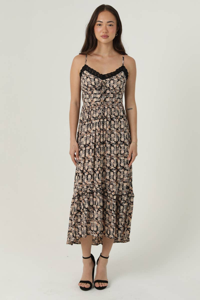 Boot Print Midi Dress