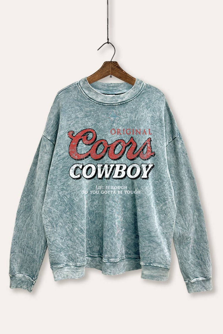 Coors Cowboy Graphic Crewneck