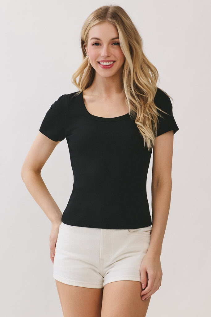 Taylor Scoop Neck Tee