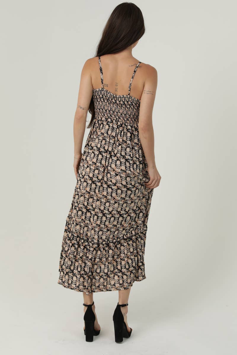 Boot Print Midi Dress