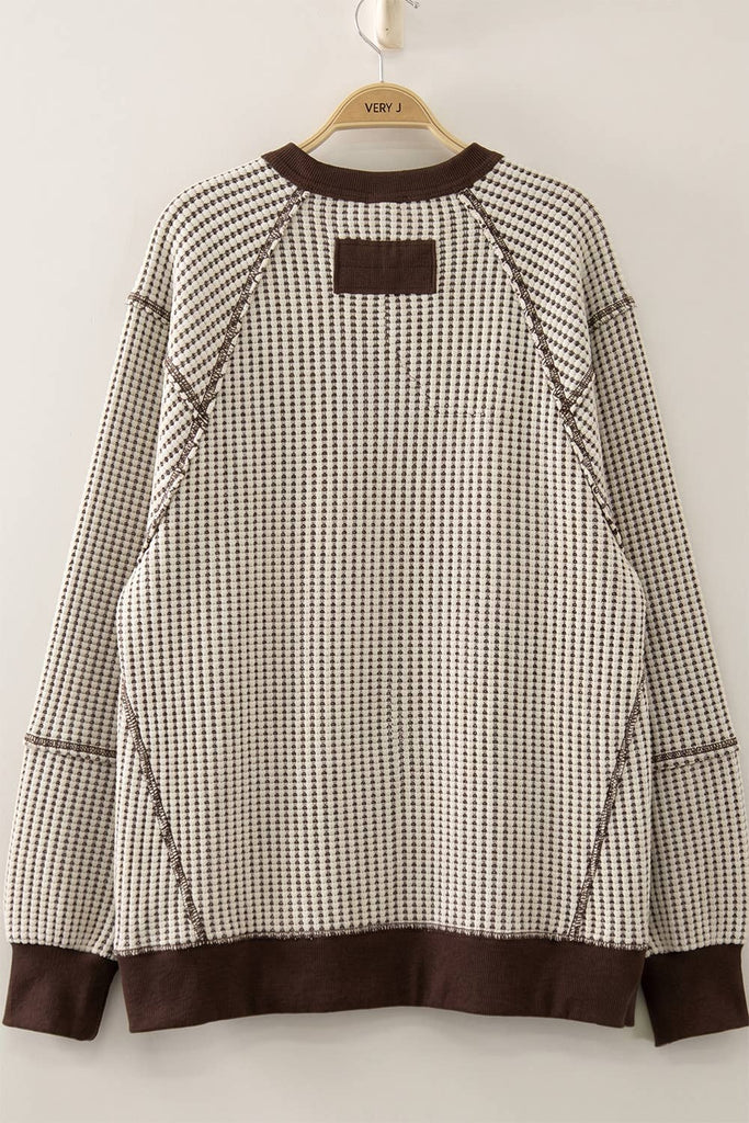Waffle Pullover