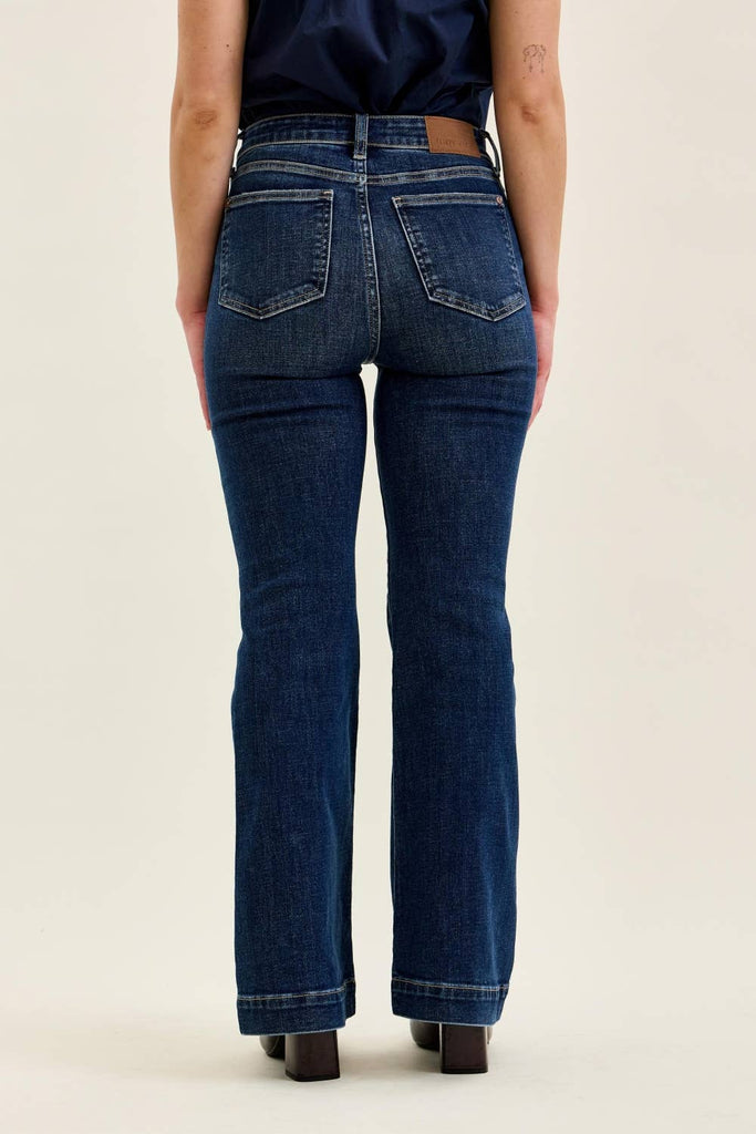 Indigo Petite Judy Blue Flare Jeans