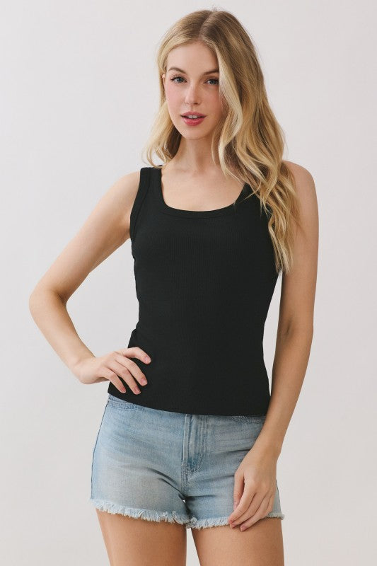 Evelyn Scoop Neck Tank Top