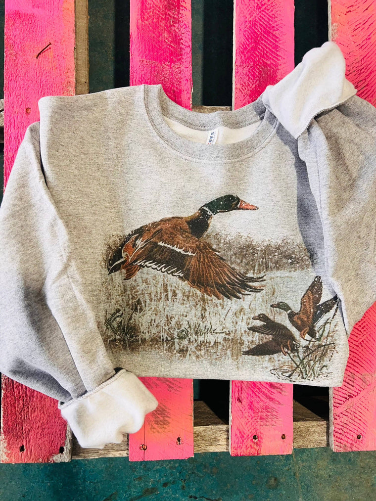 Mallard Duck Pullover Sweatshirt