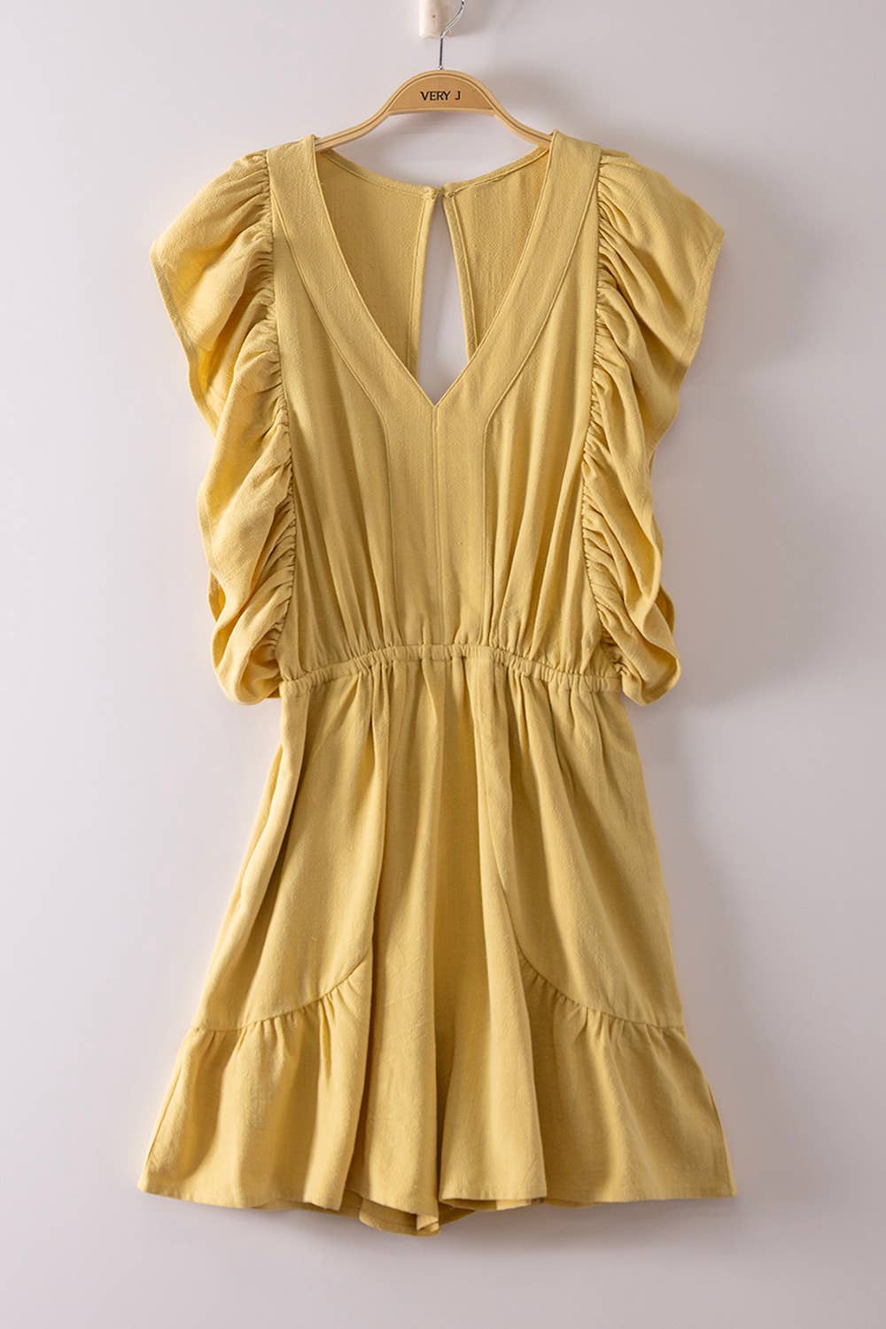 Tulip Ruffle Sleeve Romper