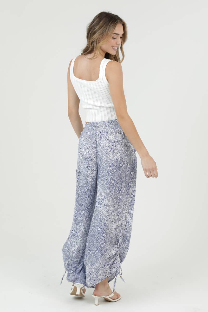 Bluebird Paisley Cinched Pants