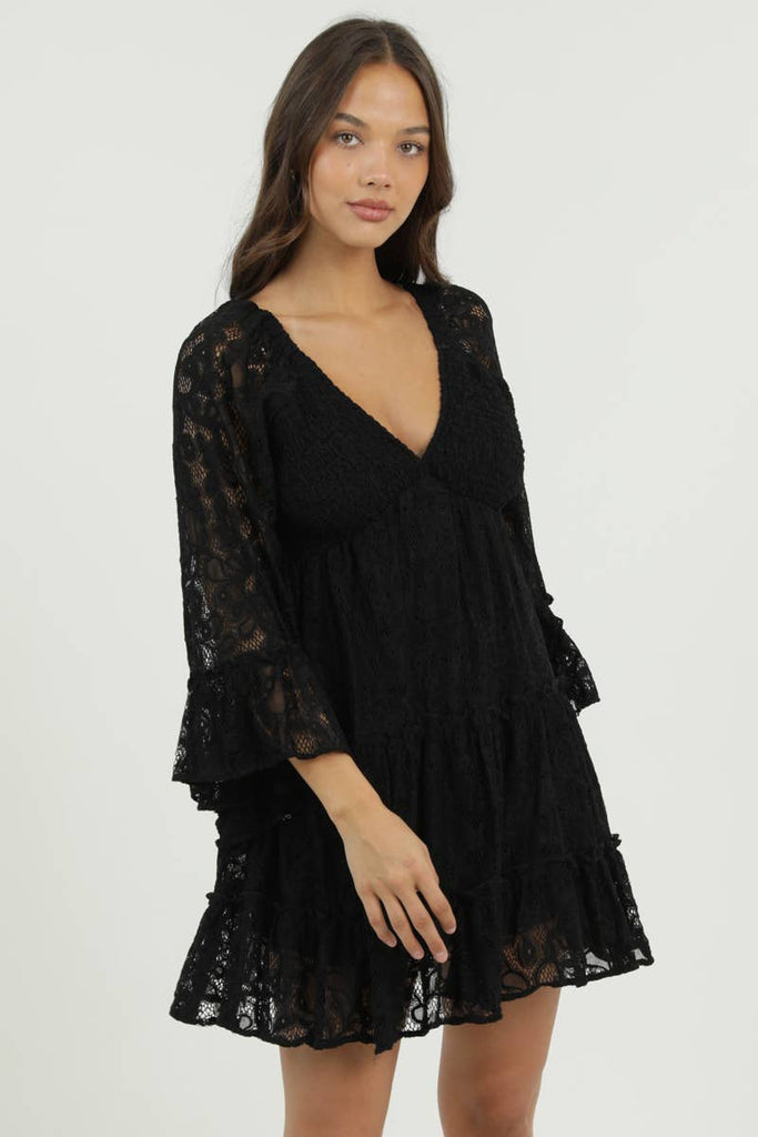 Belle Full Lace Mini Dress