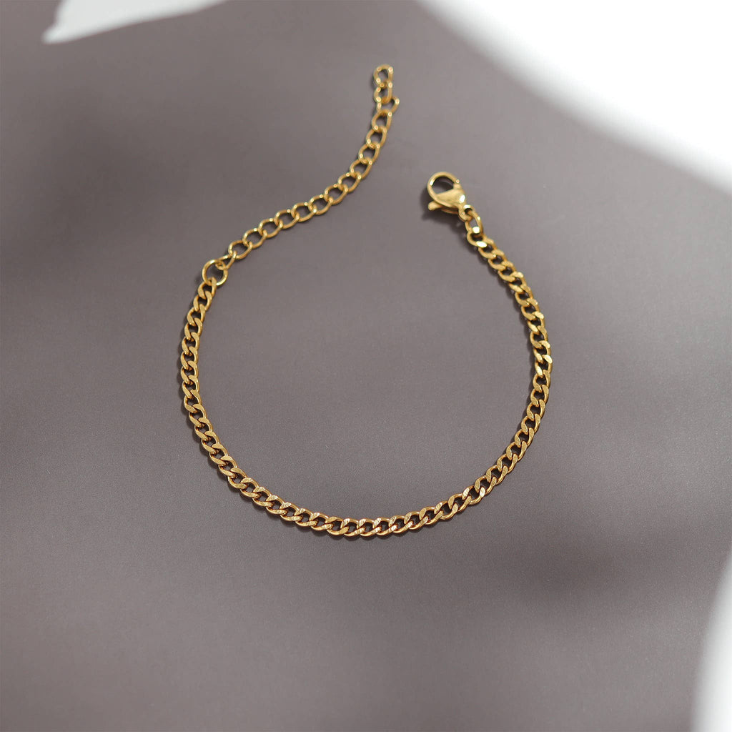 Cut Curb Chain Bracelet