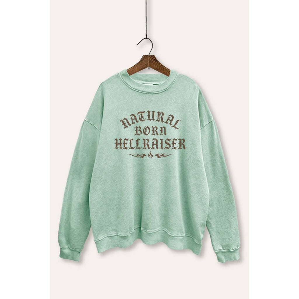 Hellraiser Graphic Mineral Wash Sweatshirt