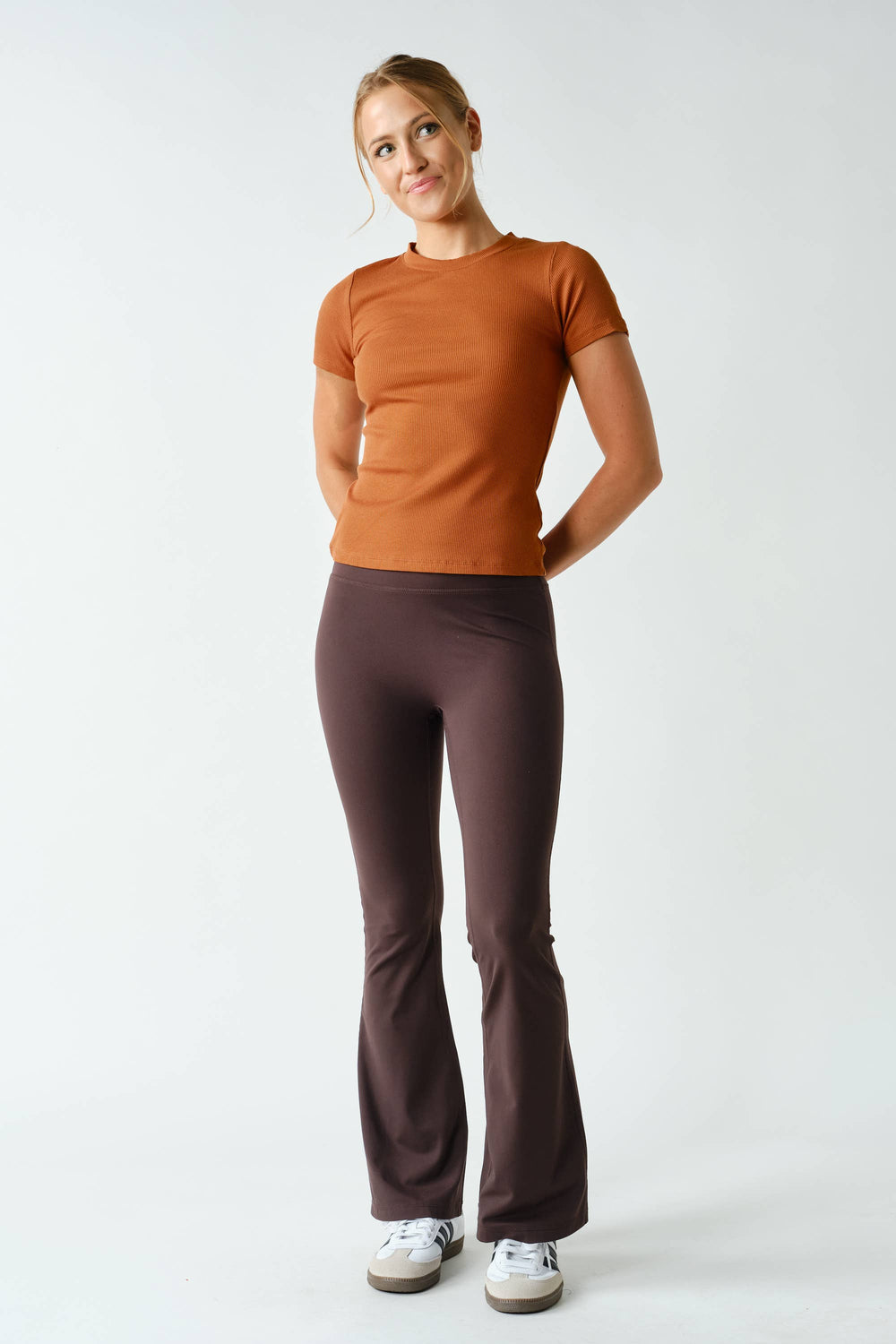 Essential Micro-Ribbed Short Sleeve Top