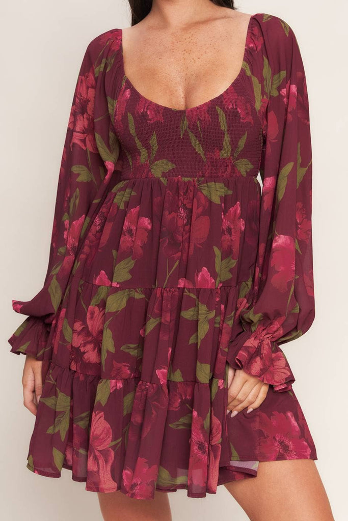 Poinsettia Mini Dress