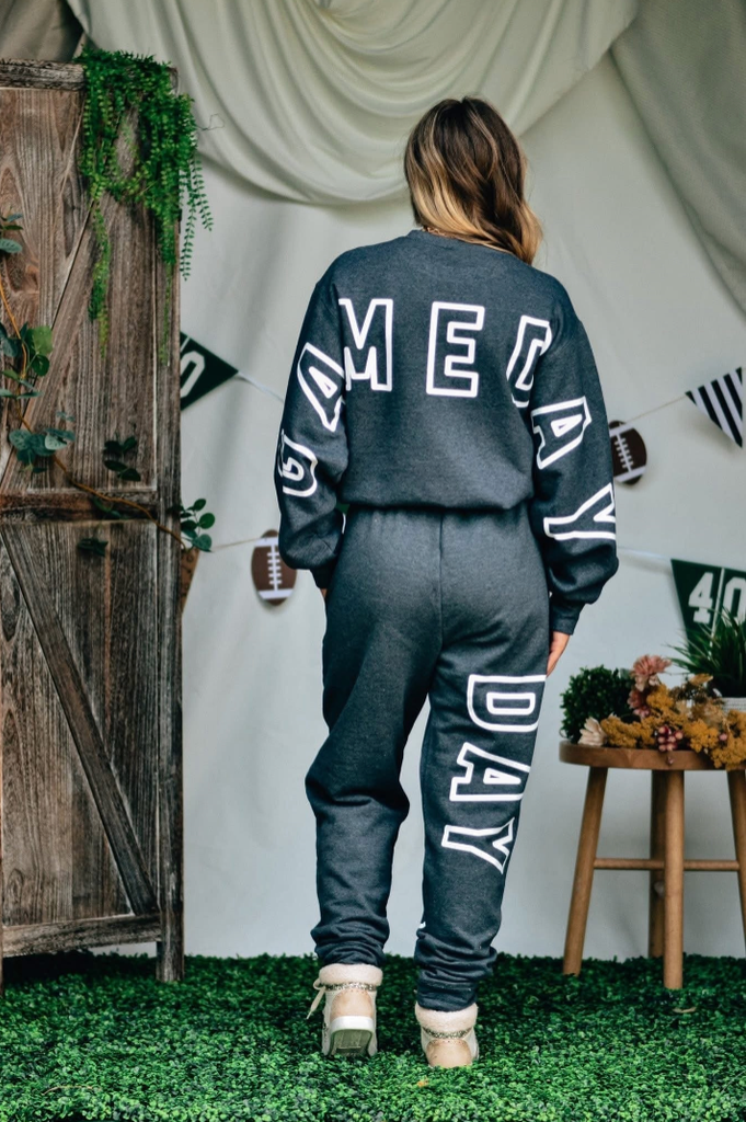 Gameday  Oversized Print Sweatshirt