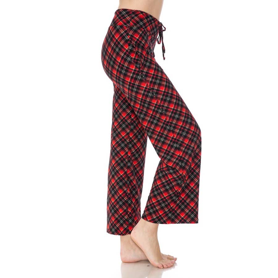 Red Plaid Pajama Pants