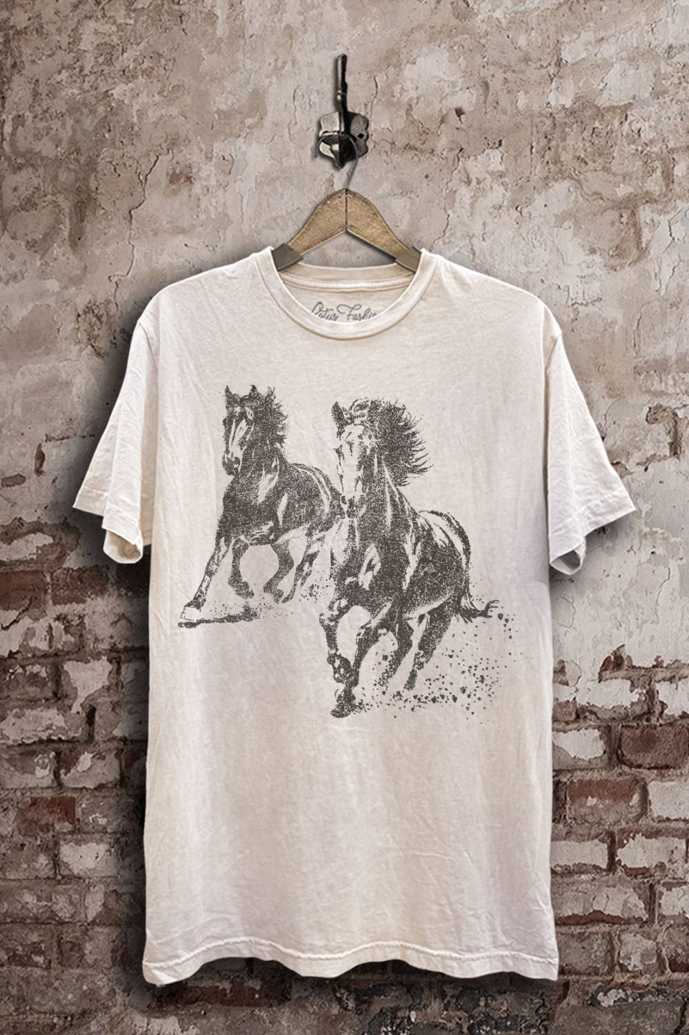 Running Horses Graphic Top
