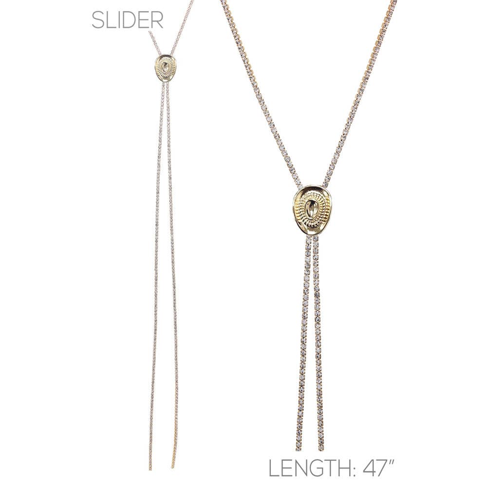 Cowboy Hat Bolo Necklace