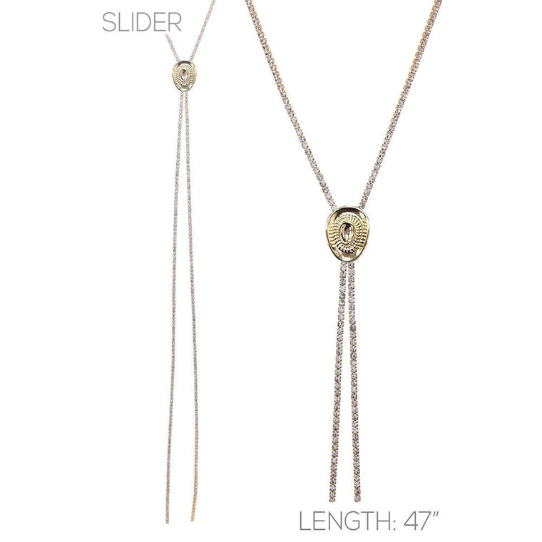 Cowboy Hat Bolo Necklace
