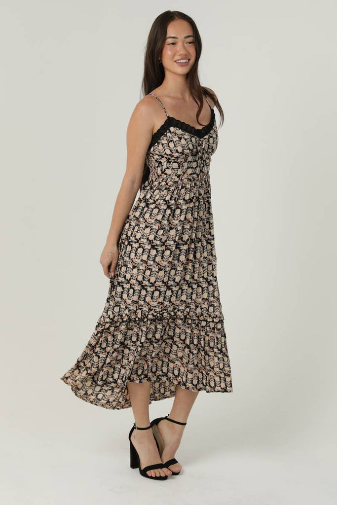 Boot Print Midi Dress