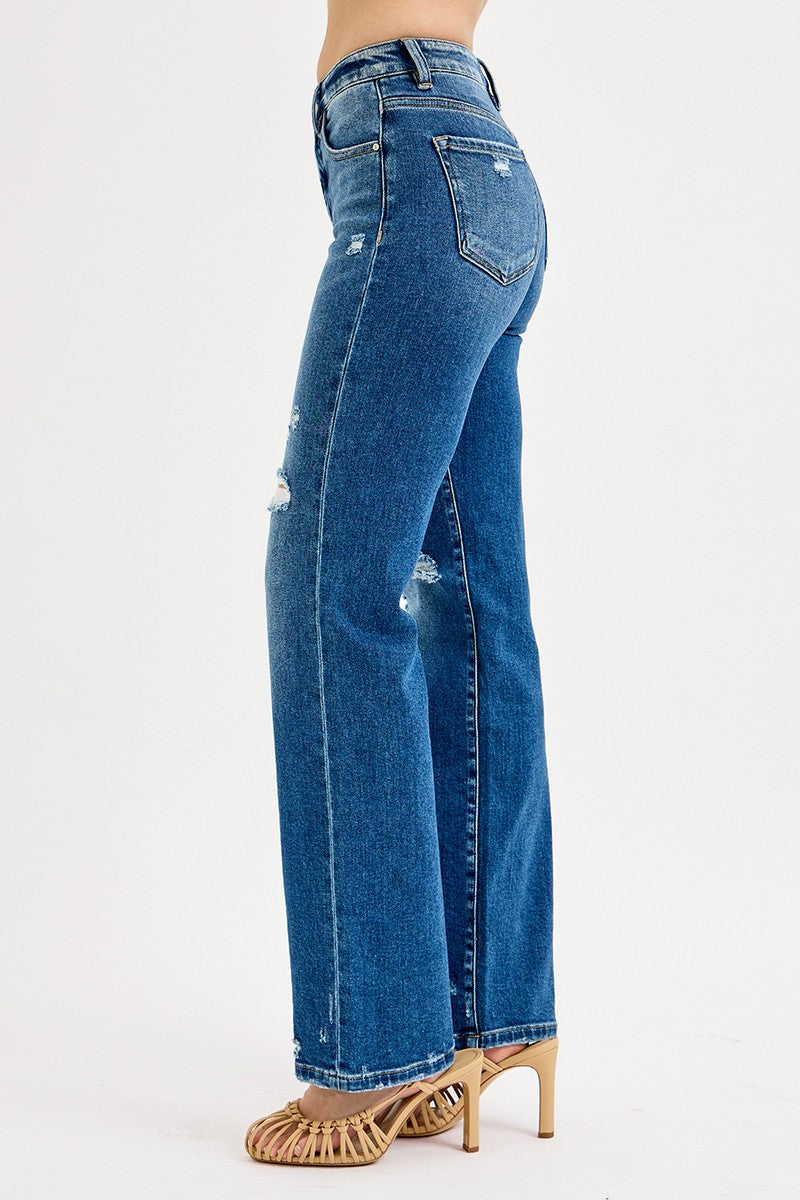 Porter Straight Leg Dark Wash Risen Jeans