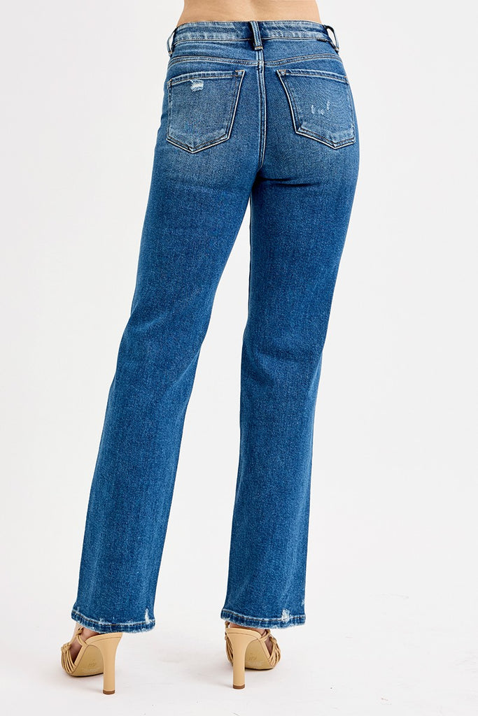 Porter Straight Leg Dark Wash Risen Jeans