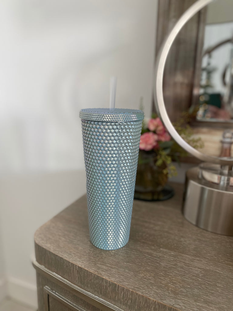 Oyster Pearl Studded Tumbler
